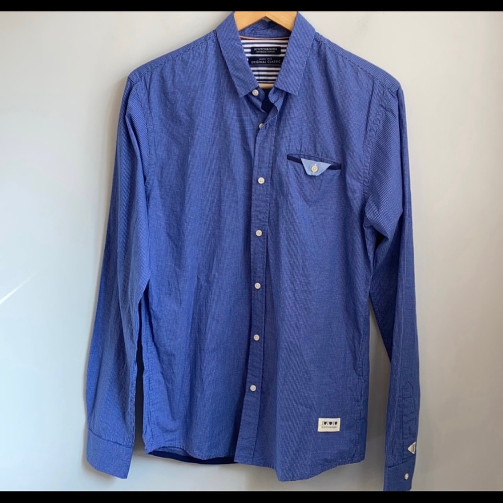 Scotch & Soda Blue button down SZ M